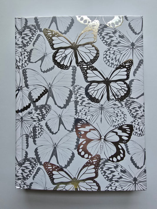A5 Silver Butterfly Journal- 20 Item Mystery Box